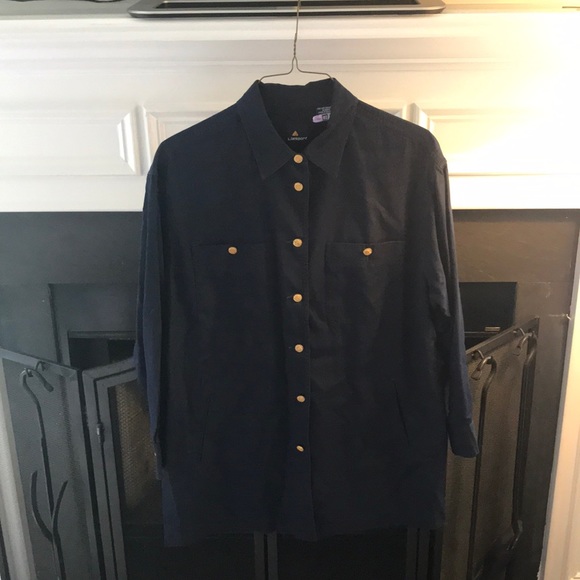 Liz Sport 100% Cotton Button Down - Picture 1 of 3